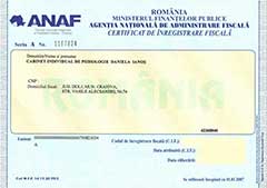 Certificat de înregistrare fiscală